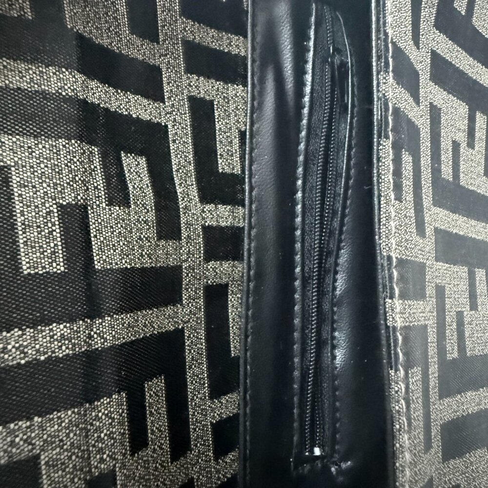 Vintage Zucca Print Saddle Bag | Monogram Logo 90s Style - Picture 8 of 13